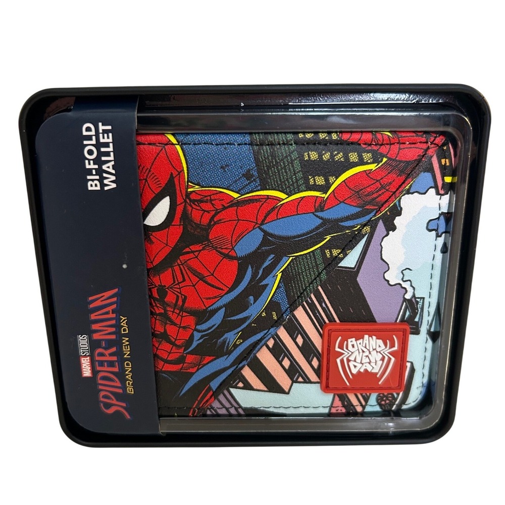 Marvel Multicolor Spider-Man Brand New Day Bi-Fold Wallet New!